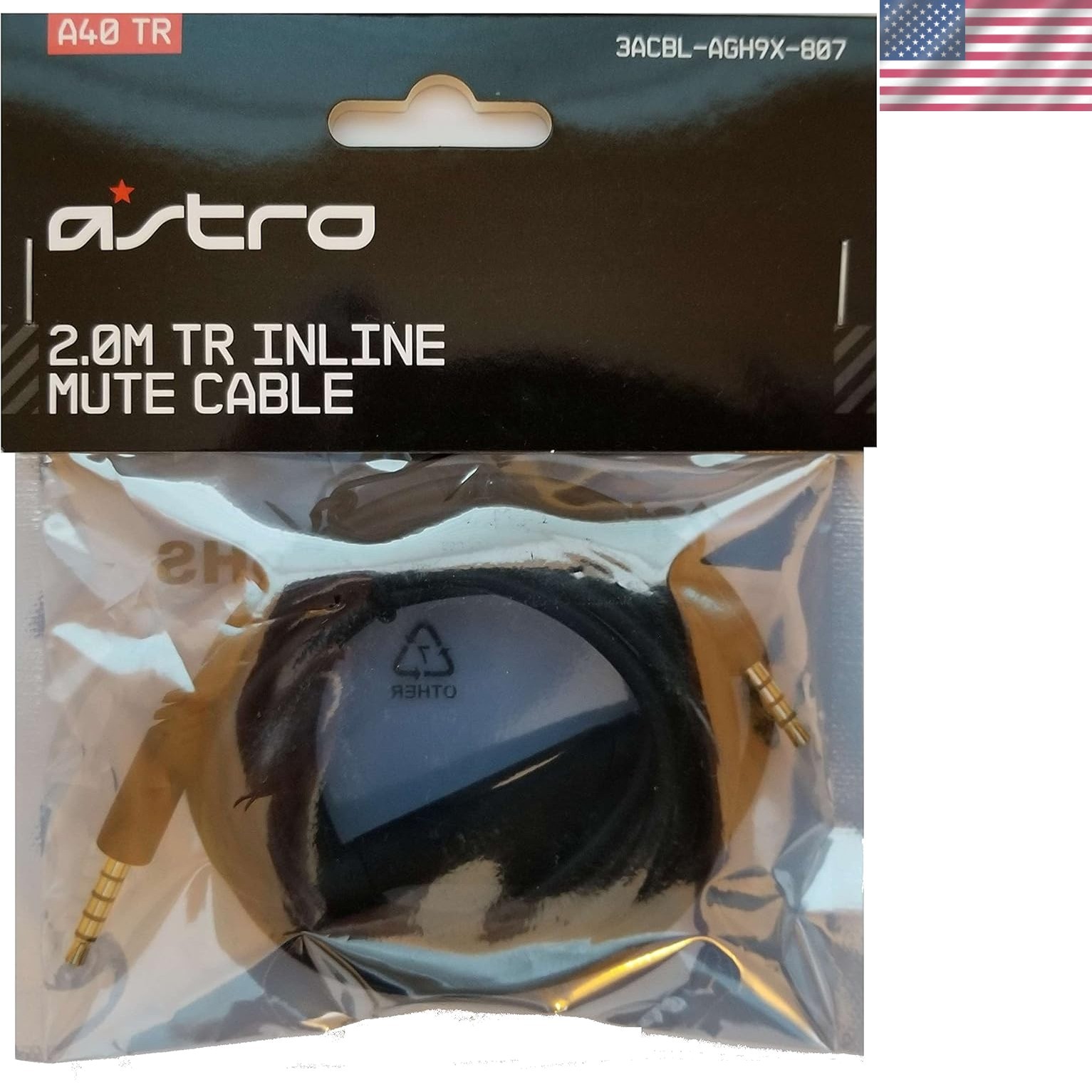 Official Astro A30/A40 2m Mute Cable for MixAmp Pro – Durable & Efficient
