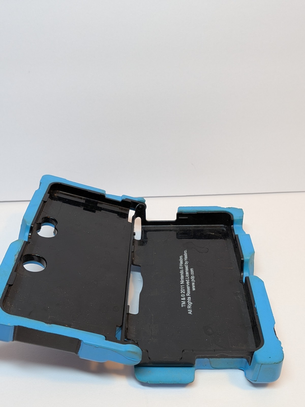 Nintendo 3DS Nerf Armor Case for Nintendo 3DS Handheld Blue Black Used GUC Read