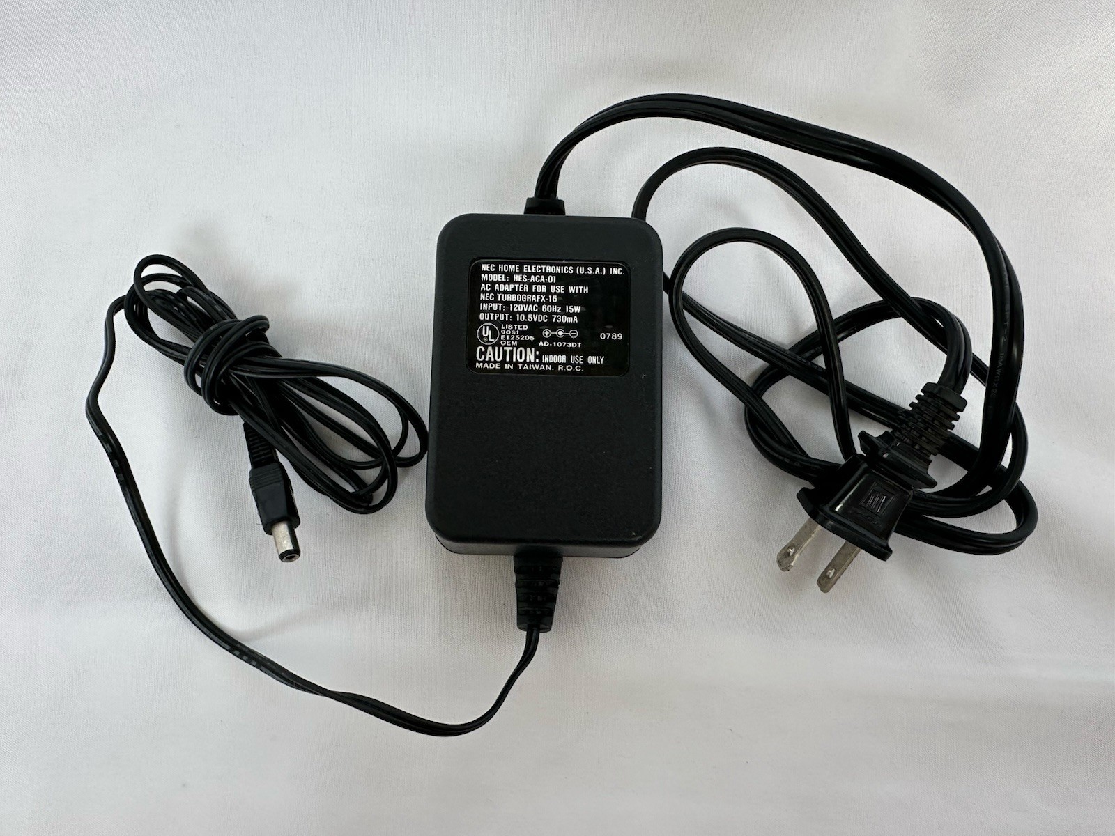 TurboGrafx-16 AC Adapter HES-ACA-01 OEM Tested Power Supply NEC