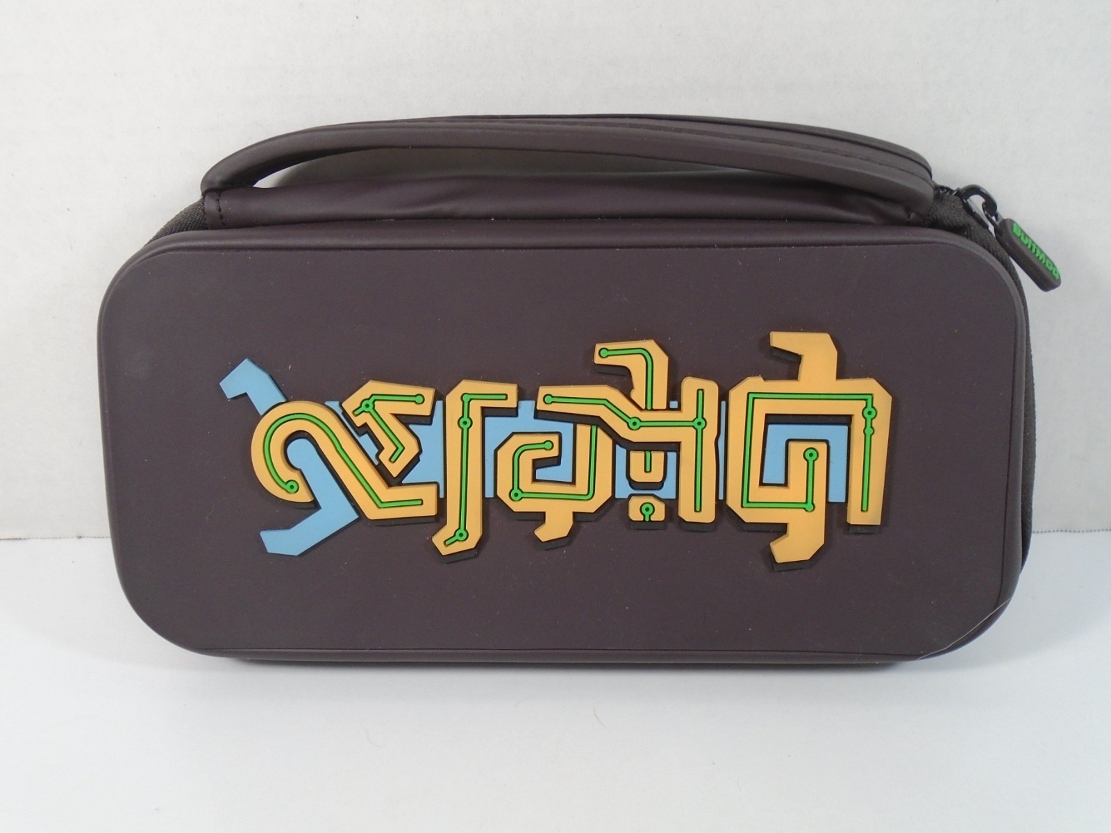 BUFFMOD NINTENDO SWITCH–BROWN WITH WRITING TRAVEL CARRYING CASE (LOOK)