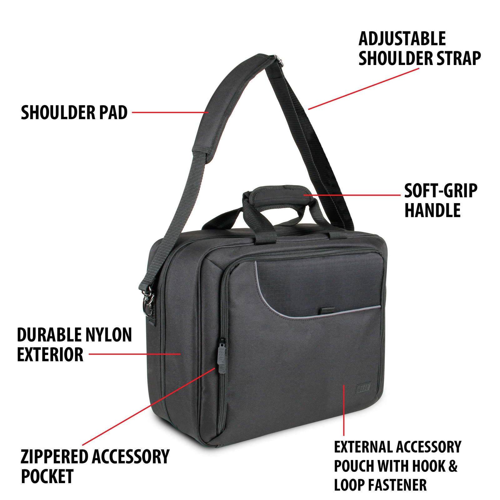 Xbox One Travel Carrying Case with Kinect Carrying Pouch and Game Disc Pockets