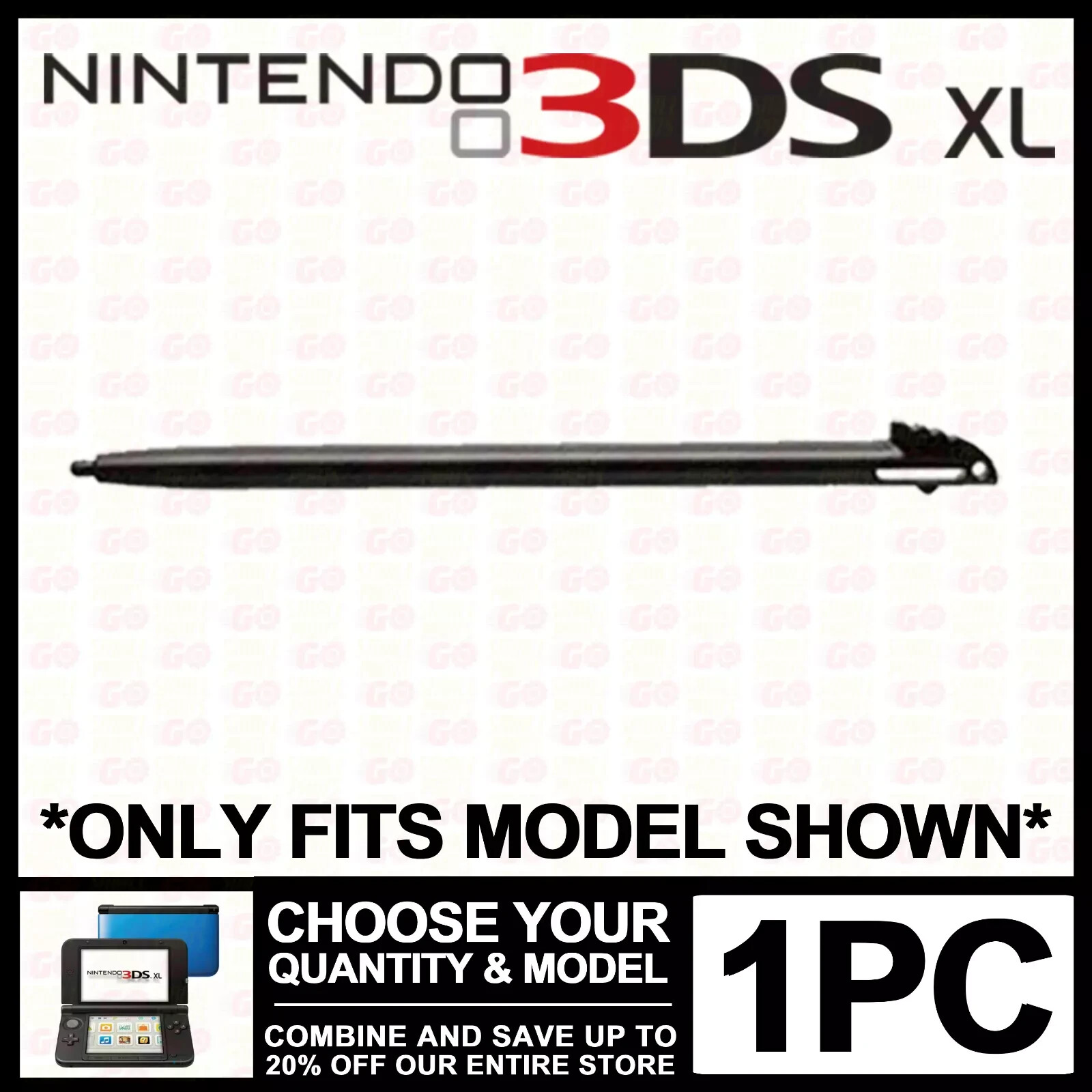 Stylus For Nintendo 3DS XL/LL Black Plastic Pen Replacement “3DS XL”