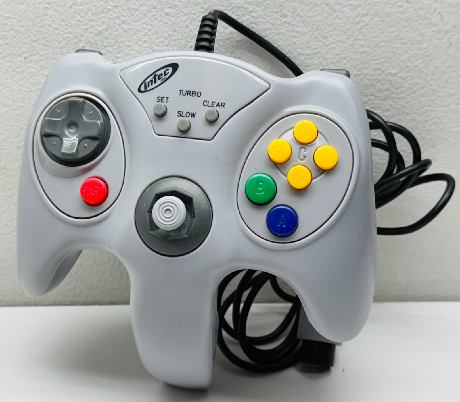 RARE Intec Nintendo 64 Wired Controller Gray N64 Gaming System Turbo UNTESTED