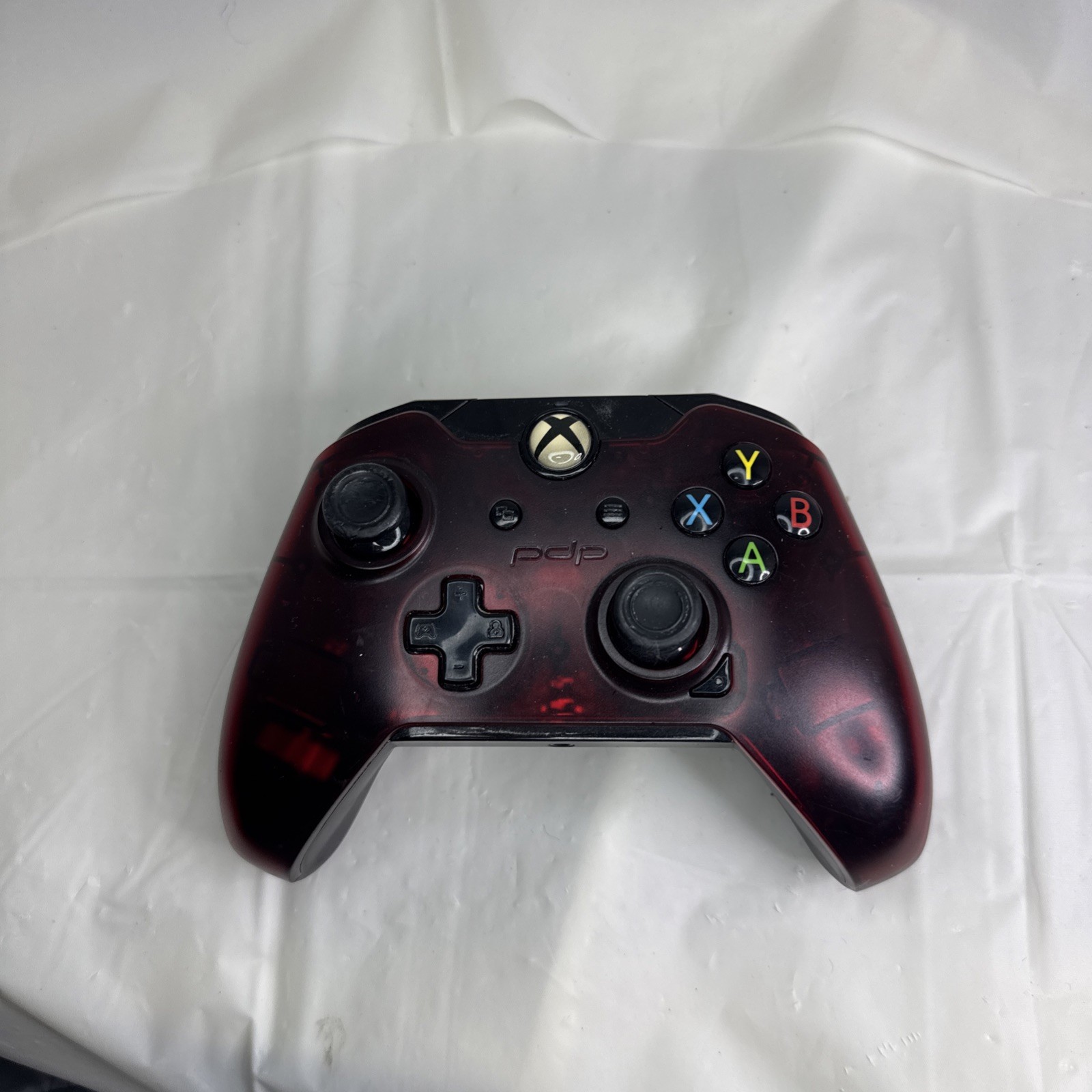 PDP 048-082 Xbox One X Crimson Red Wired Controller No Cord Included