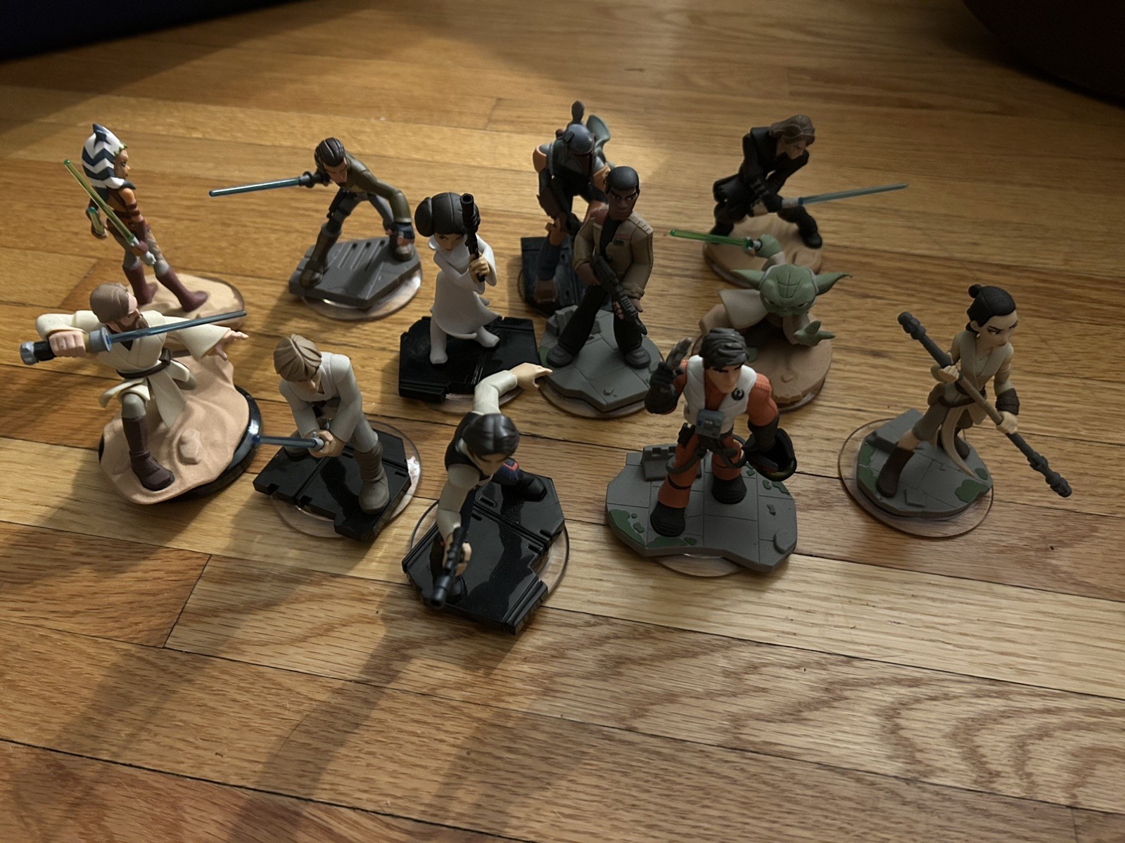 Disney Infinity Star Wars Figures Lot of 12, Boba Fett, Luke, Han, Poe, Rey