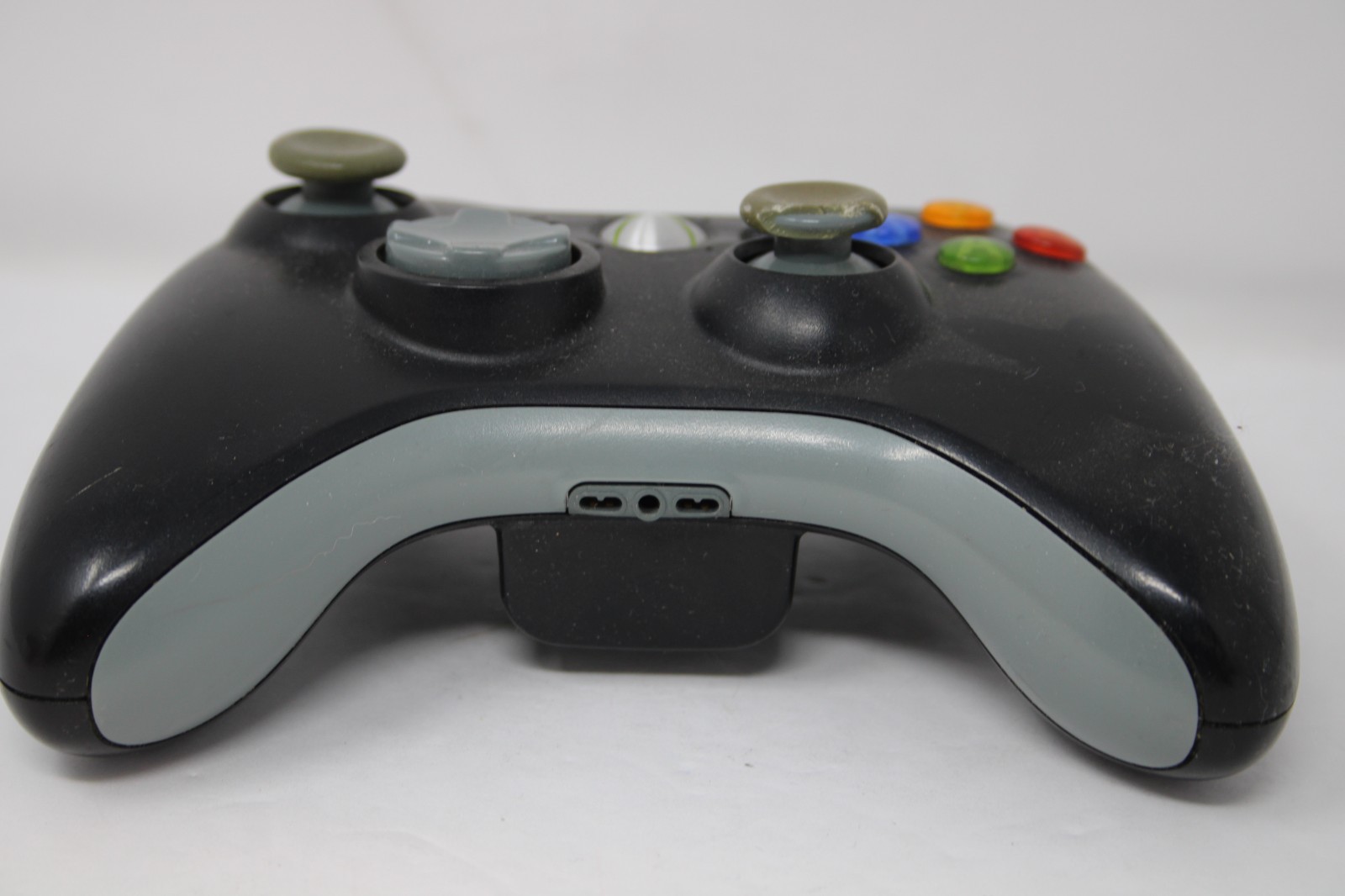 Microsoft Xbox 360 Wireless Controller Black Green Thumb Sticks