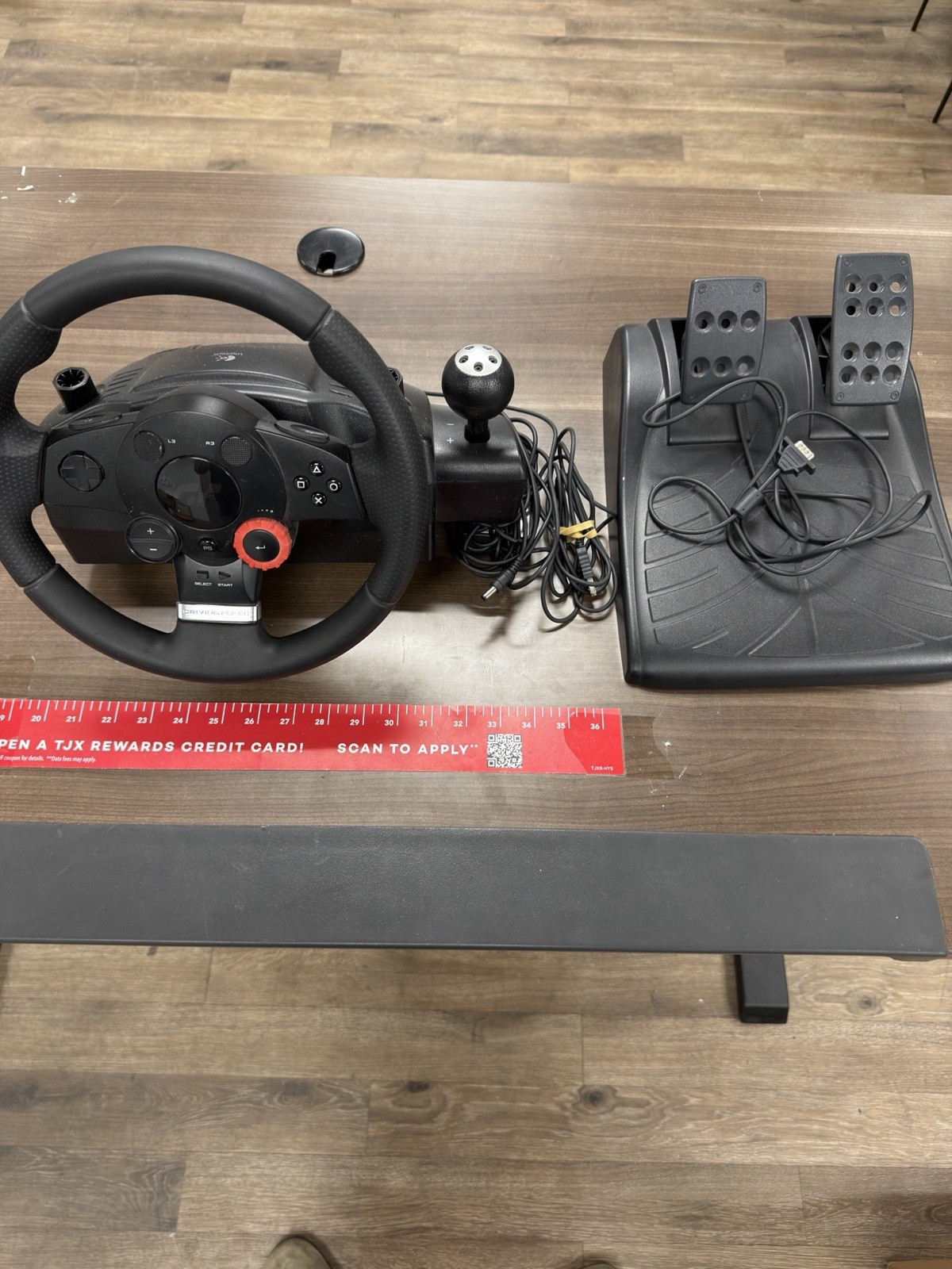 Logitech Driving Force GT racing wheel & Pedal Set, E-X5C19 – Tested Working