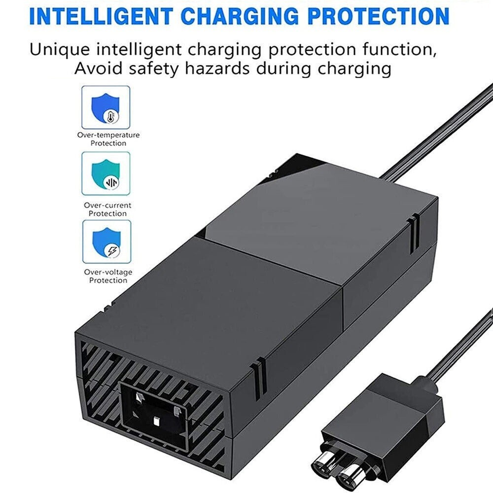 AC Power Adapter Cable Plug with Power Cord for ONE XBOX Gaming Console, New