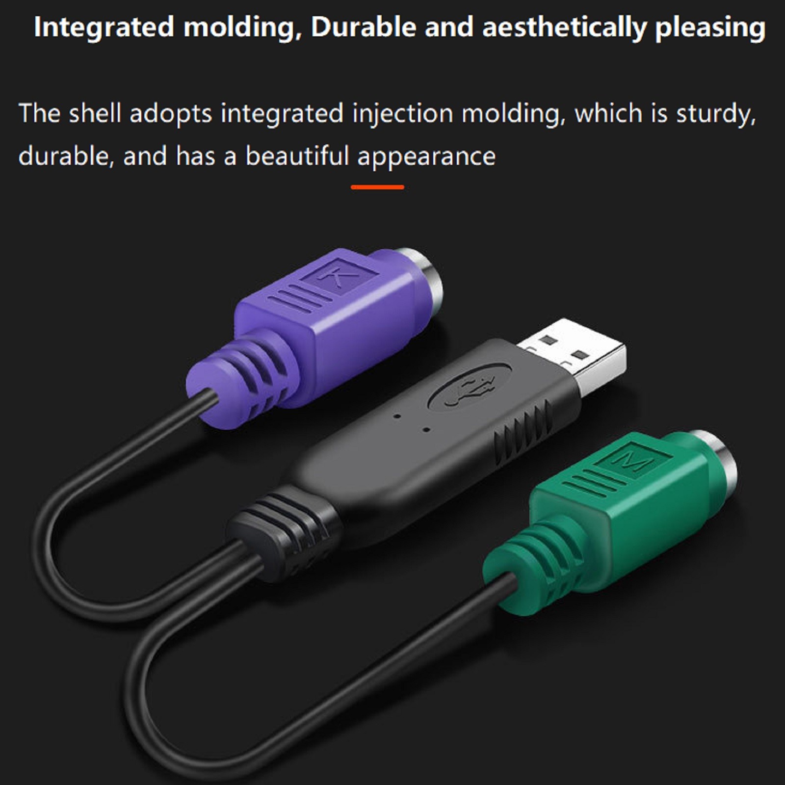 20CM USB Male to PS2 Female Active Converter Cable Adapter For Mouse Keyboard