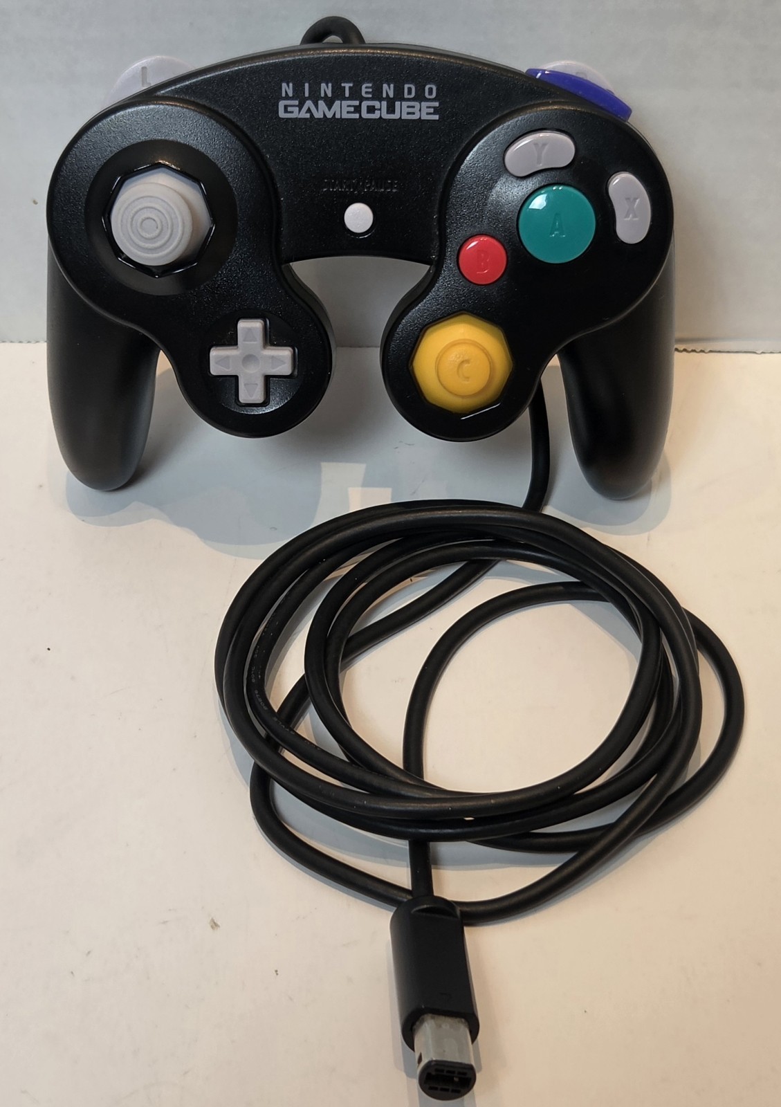 OEM Nintendo Gamecube Controller Jet Black DOL-003 TESTED WORKING