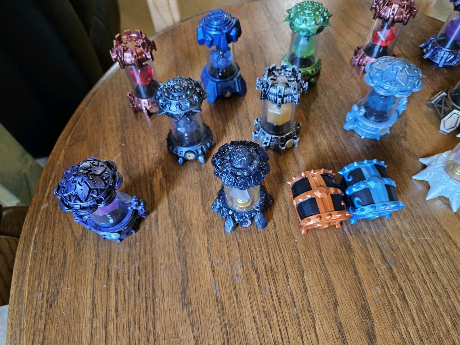 Skylanders Imaginators Creation Crystal Lot Of 15 Figures With Blue Chest