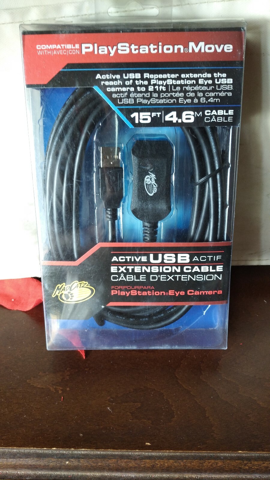 MADCATZ PLAYSTATION MOVE ACTIVE USB EXTENSION CABLE 15ft 4.6M