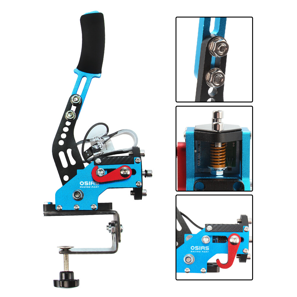 USB Handbrake with Clamp for PC Windows Sim Racing fit Logitech G27 G29 G920 New