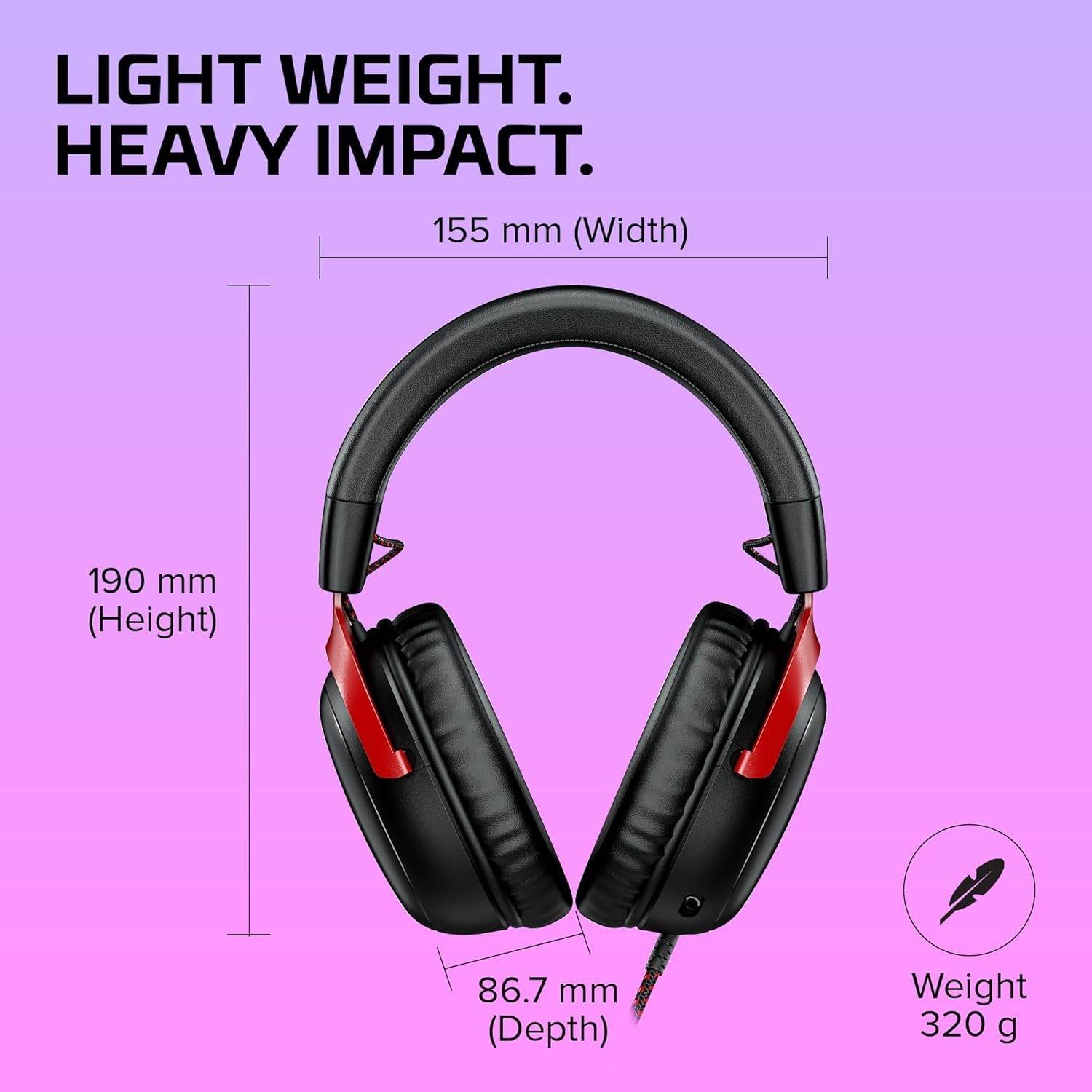 HyperX Cloud III Over-Ear Gaming Headset – Black/Red