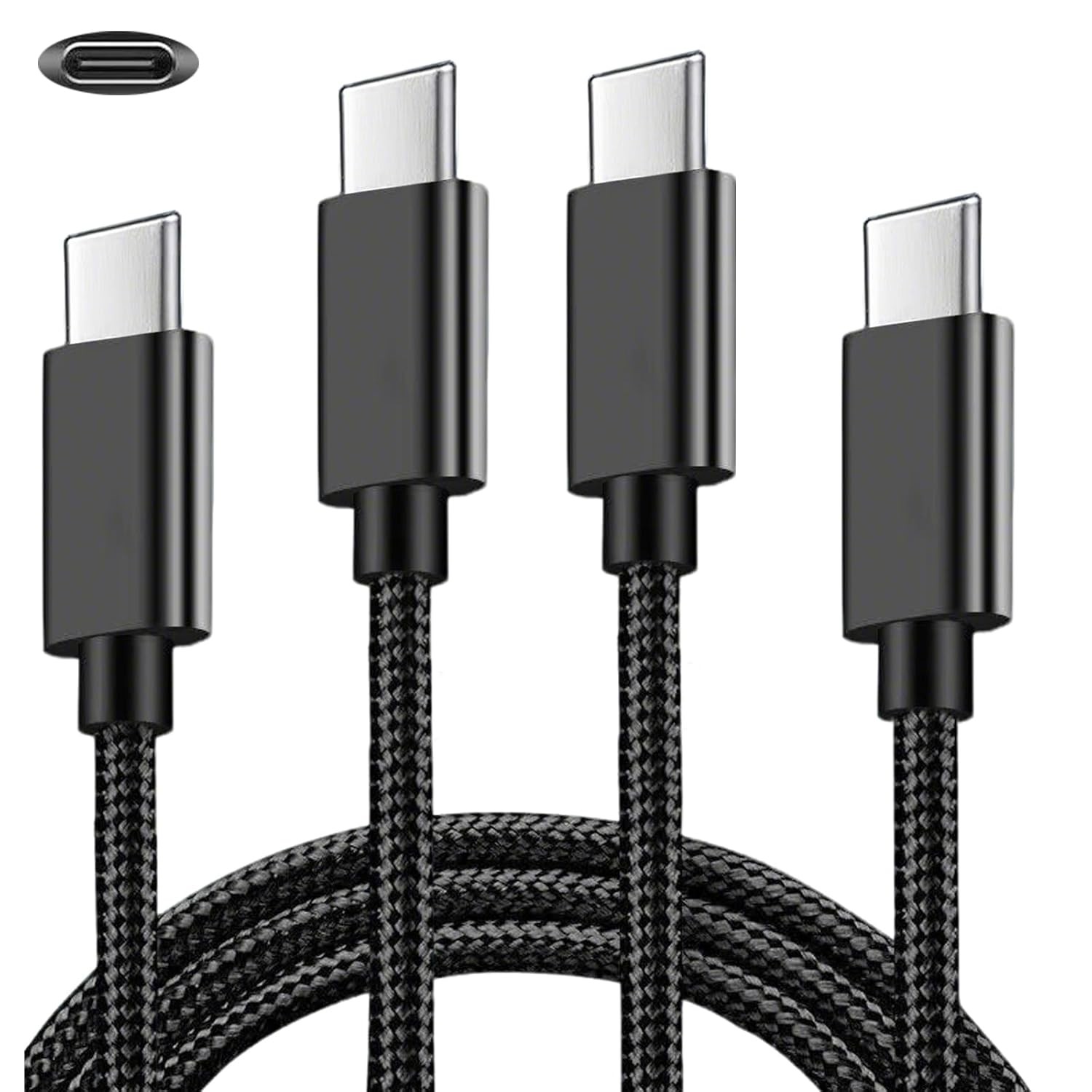 2 Pack 6.6FT PS5 Controller Charger Cable, USB C to USB C Data Cord Sync Wire fo
