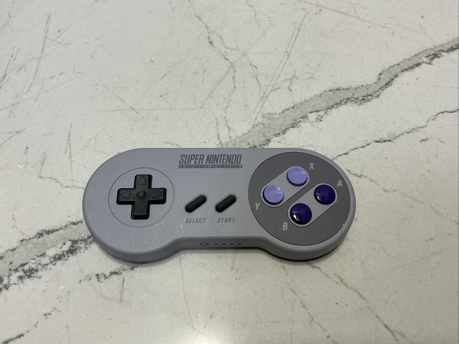 Nintendo SNES Controller Wireless Rechargeable for Switch/OLED Gray Purple