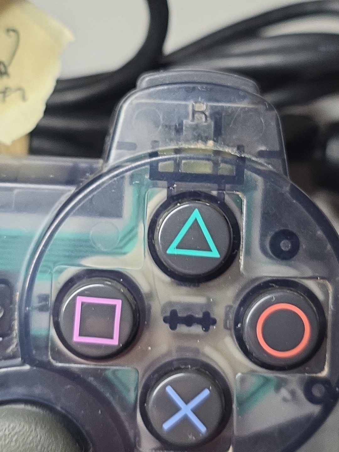 Smoke Clear Dual Shock 2 Controller Sony PlayStation 2 PS2 – Read Description