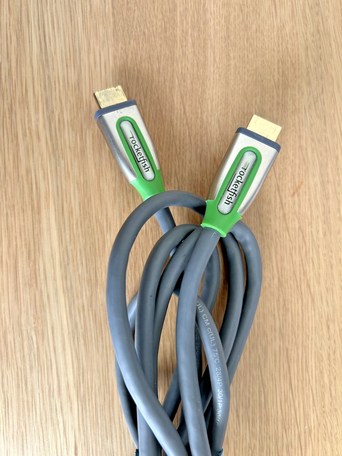 Rocketfish 8ft High-Speed HD Cable w/Ethernet for Xbox 360 – Green/Gray