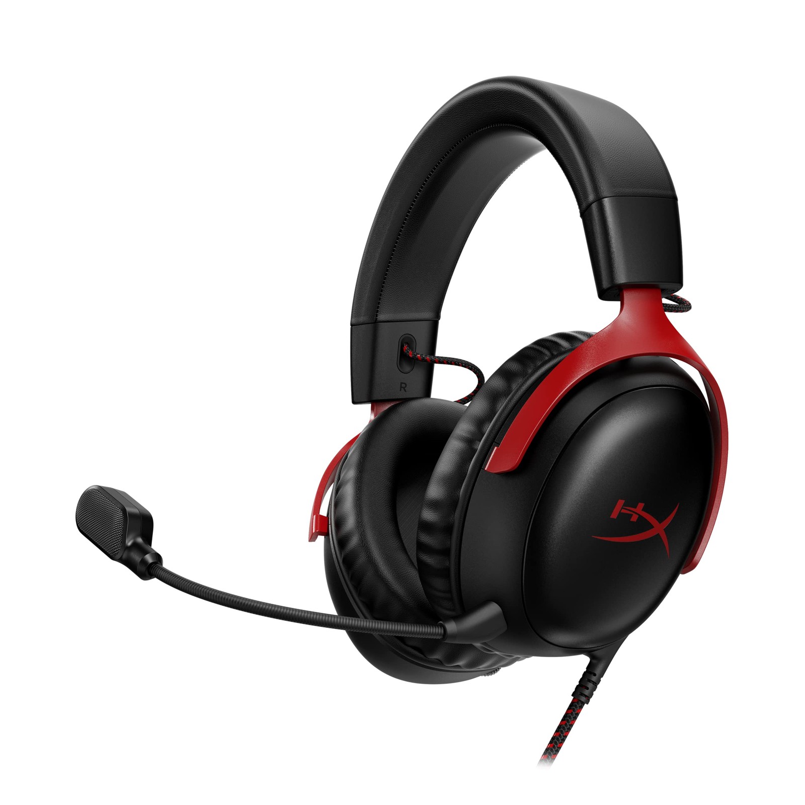 Hyperx Cloud Iii Wired Gaming Headset Pc Ps5 Xbox Series Xs Angled 53Mm Drivers