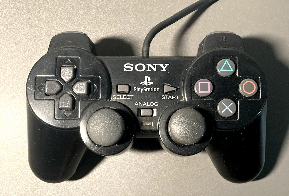 OEM Sony PS2 PlayStation 2 DualShock 2 Controller Black SCPH-10010 UNTESTED