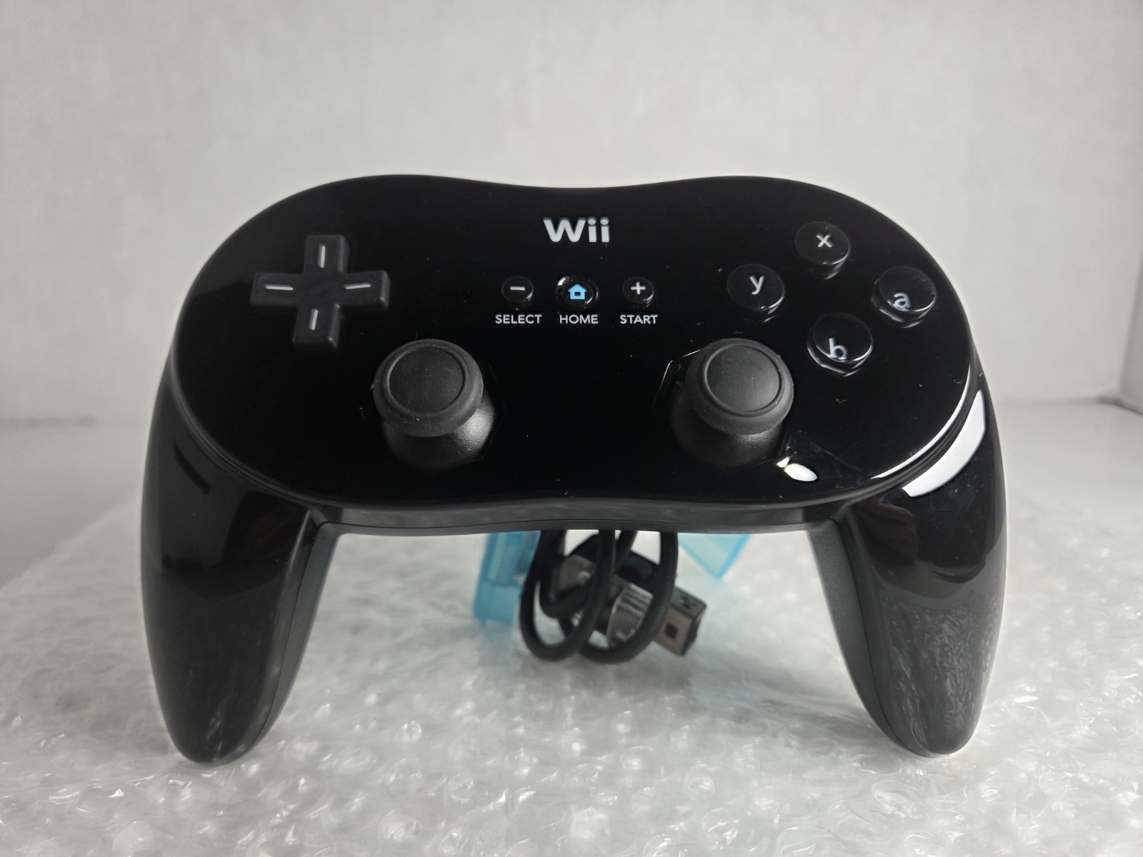 Wii Pro Controller Classic Black Nintendo Wii U RVL-005 OEM Tested Cleaned Acces