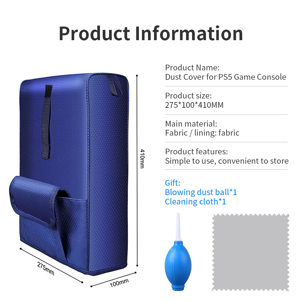 Skin Shell Protector Case for PS5 Game Console Waterproof Dustproof Washable
