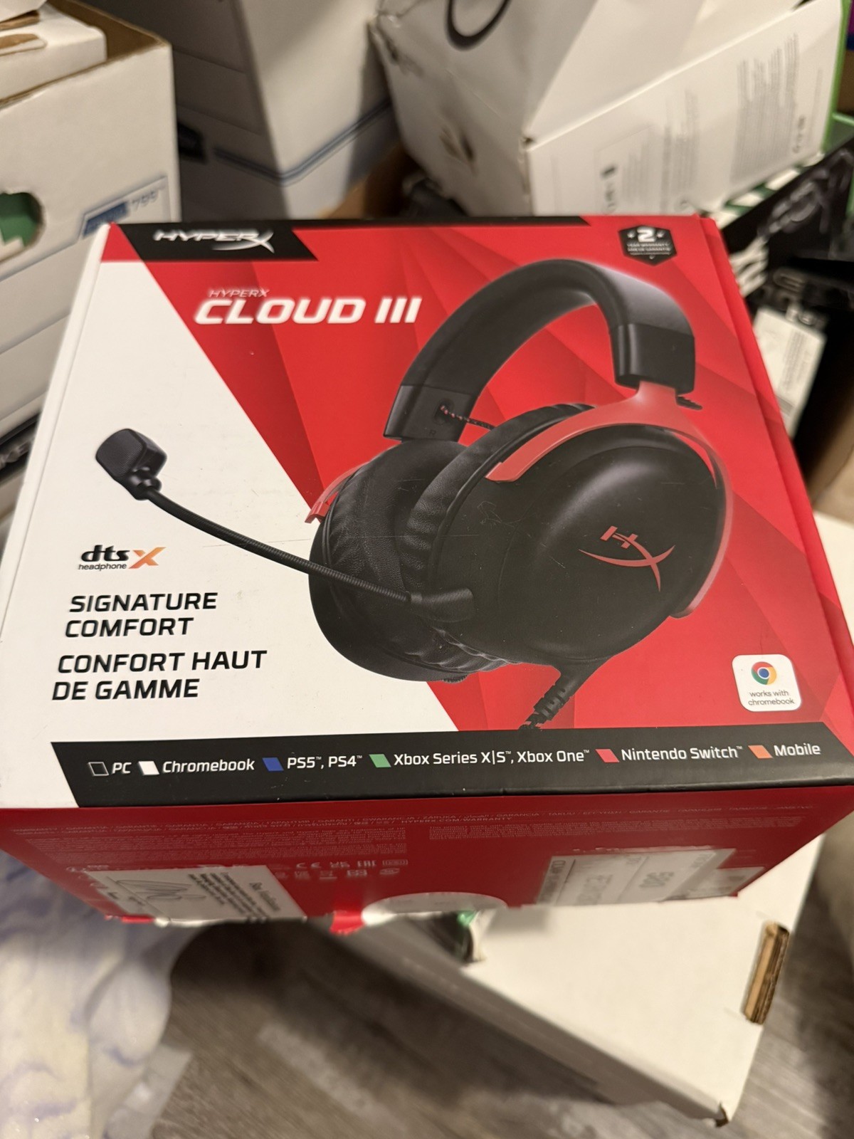 HyperX Cloud III – Wired Gaming Headset, PC, PS5, Xbox, DTS Spatial Audio