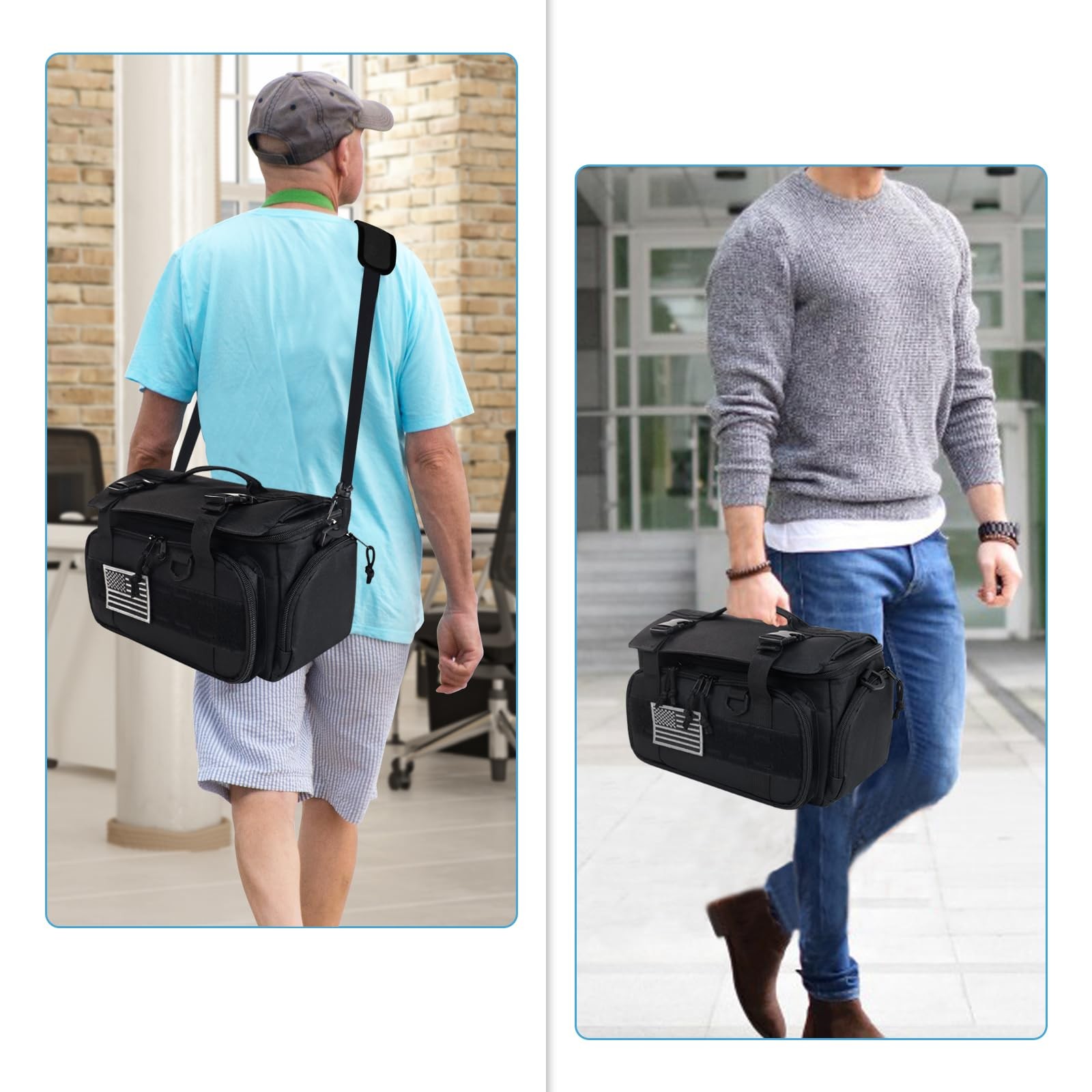 Tactical Gaming Console Travel Bag Case for Switch Steam Deck Portable Organizer