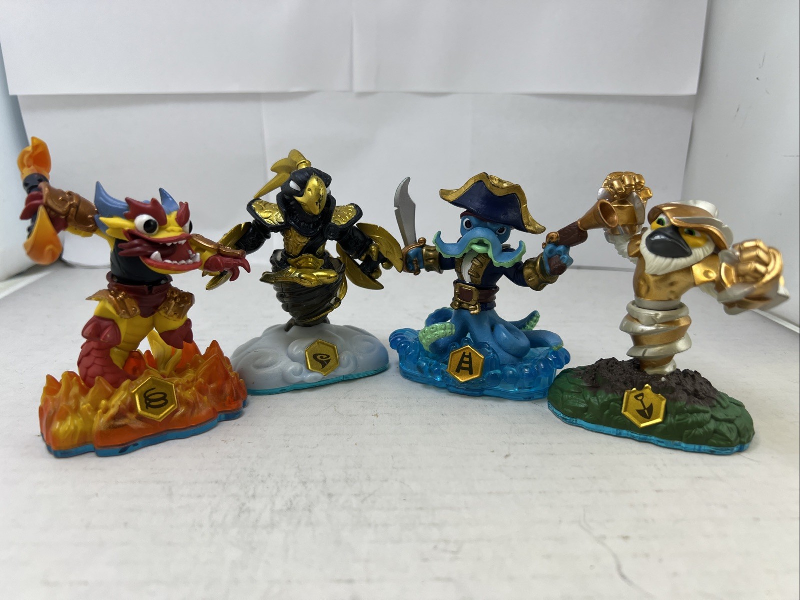 Skylanders Swap Force Bundle Lot Of 4 Figures Grilla Drilla Wash Buckler #ML