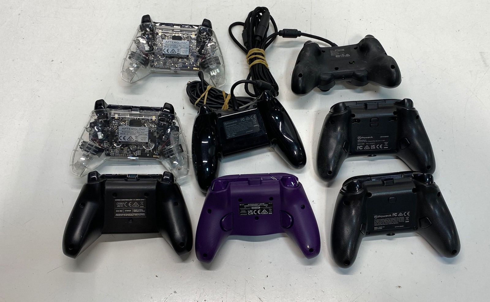 PDP Xbox One Controller Lot Mixed Brands 8 Piece Untested For Parts