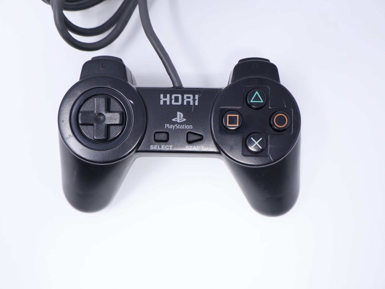 Hori Pad Controller 1996 Sony PlayStation PS1 Black SLPH-00030 US Seller
