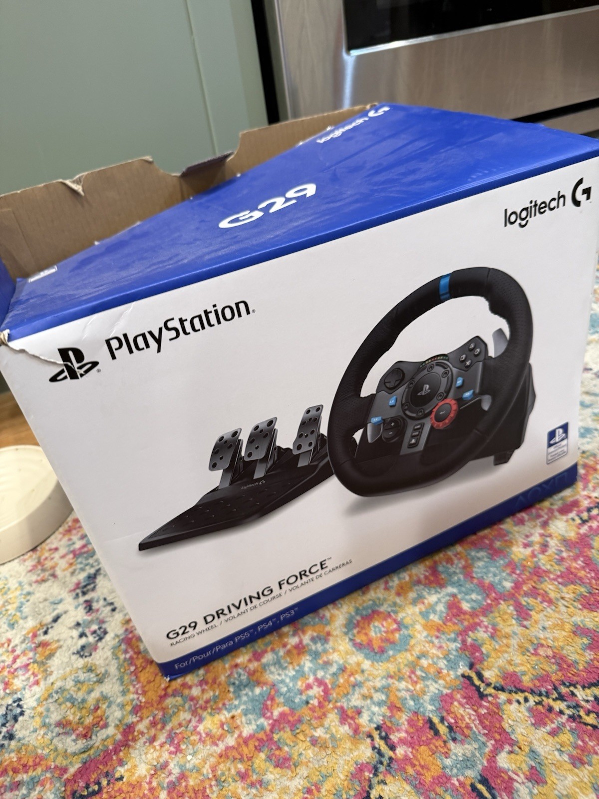 Logitech G29 Driving Force Racing Wheel – Black (941-000110) BOX NOT INCLUDED