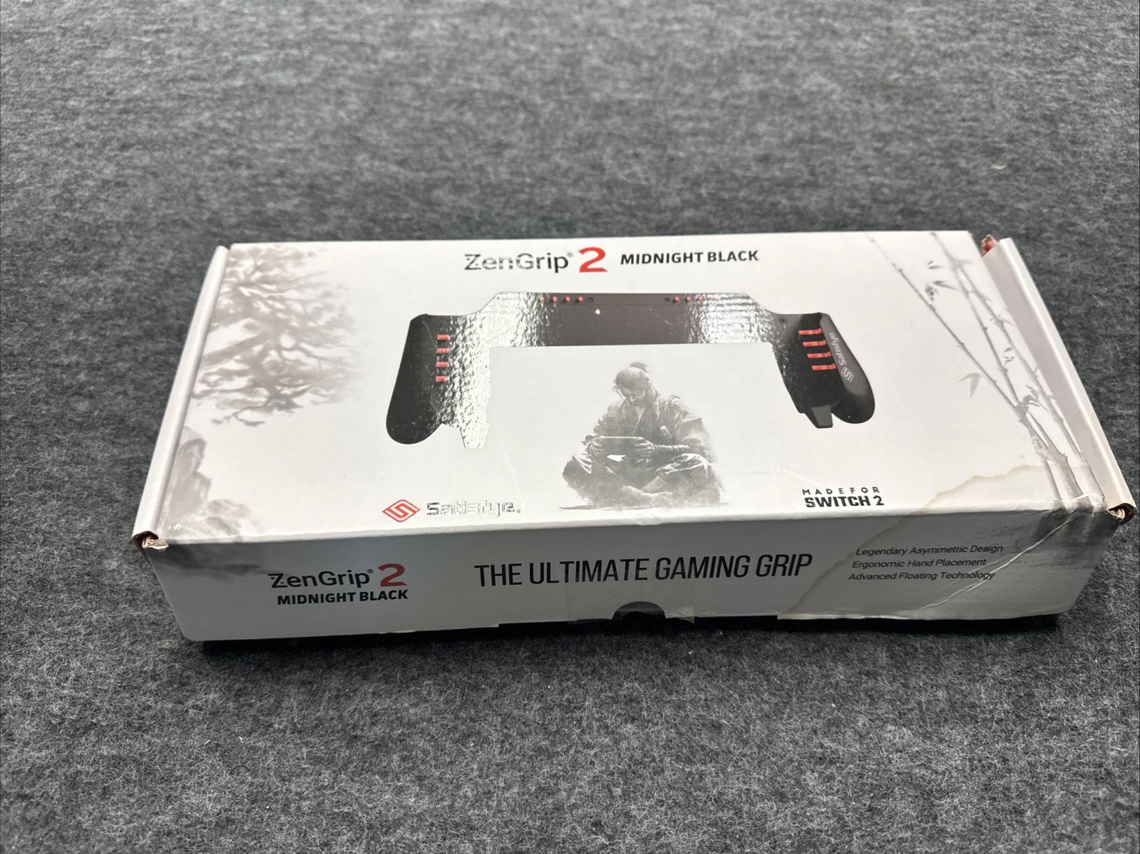 Satisfye ZenGrip 2 Midnight Black Ergonomic Grip for Nintendo Switch 2 Console