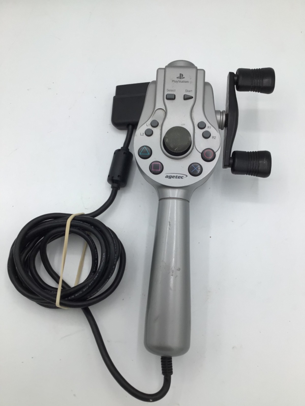 Playstation 1 PS1 Agetec Bass Landing Fishing Reel Rod Game Controller – Tested!