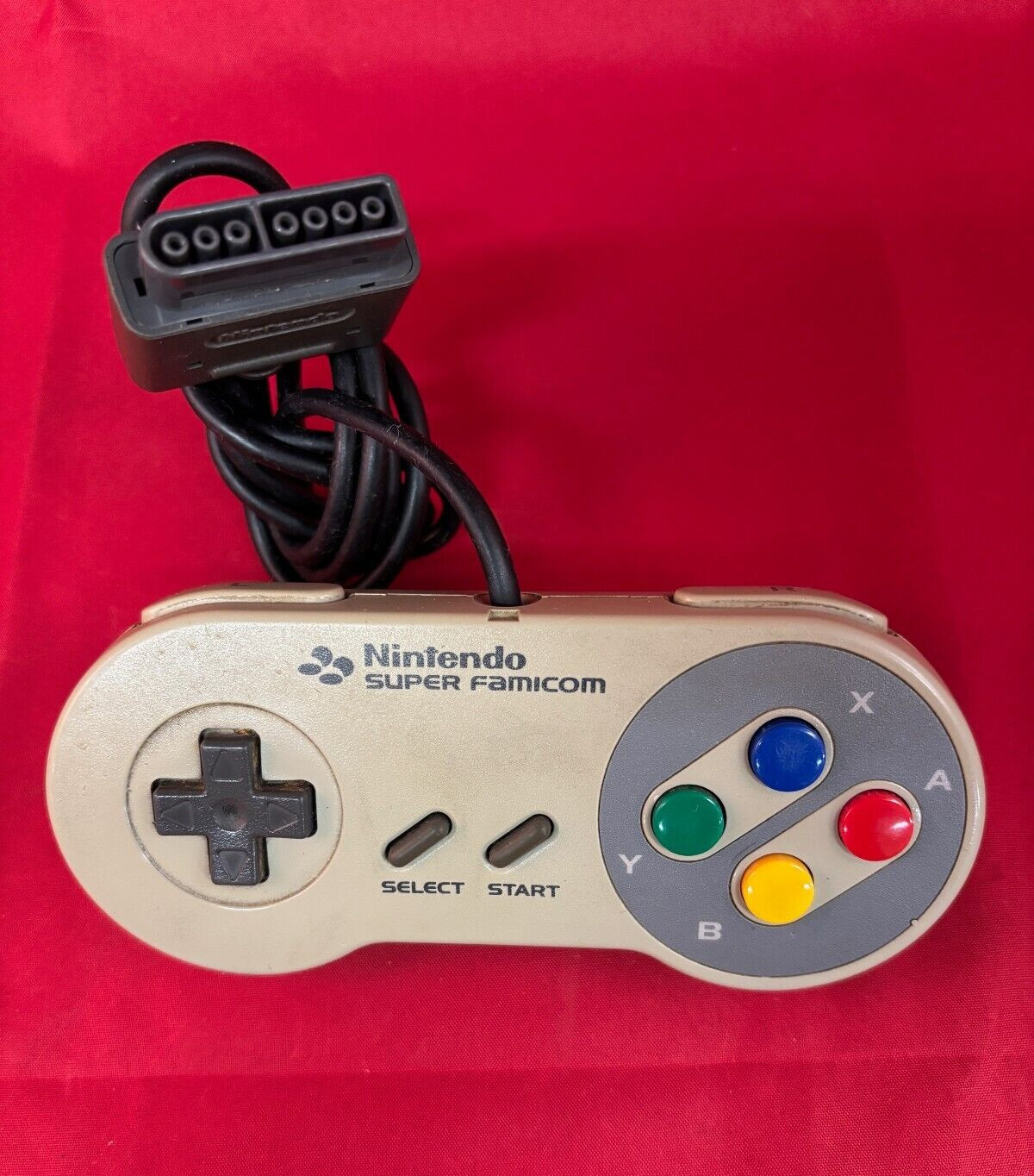 NINTENDO SUPERFAMICOM OFFICIAL CONTROLLER SHVC-005 Tested and Working Japan
