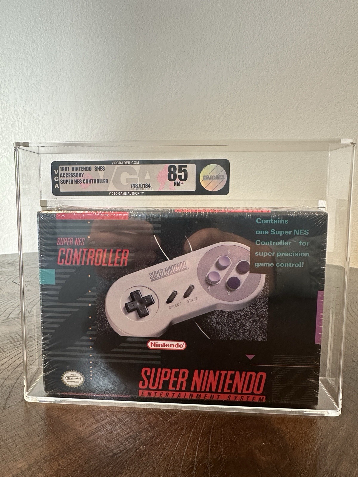SNES Super Nintendo Controller New Sealed WATA VGA CGC Grade 85 Rare NIB