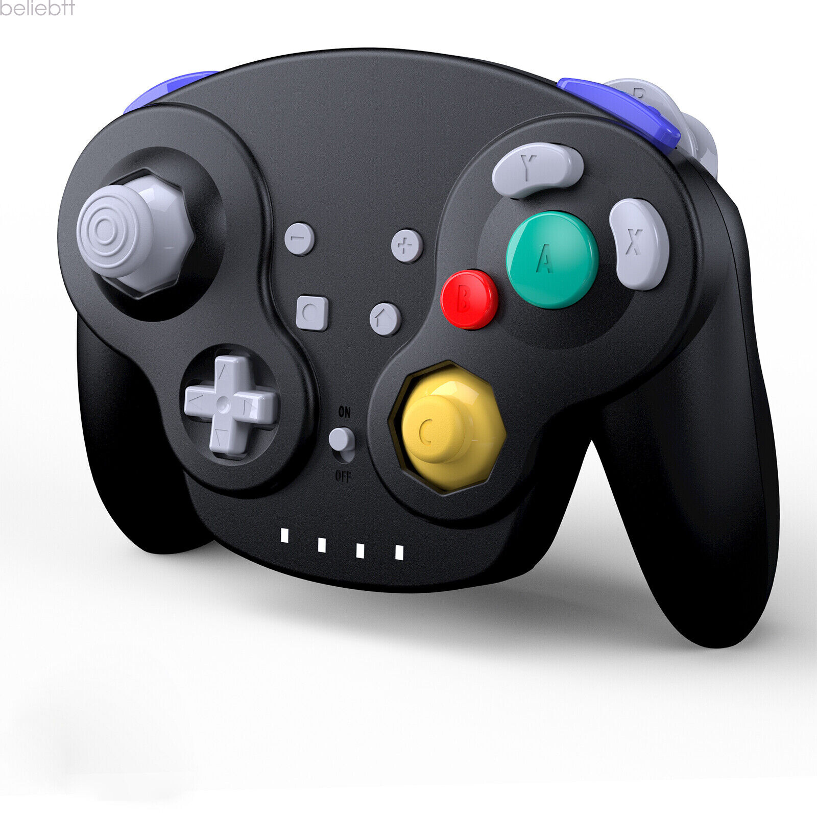 Wireless NFC Gamecube Style Controller for Switch 1/2 PC -/Rumble /Gyro Axis