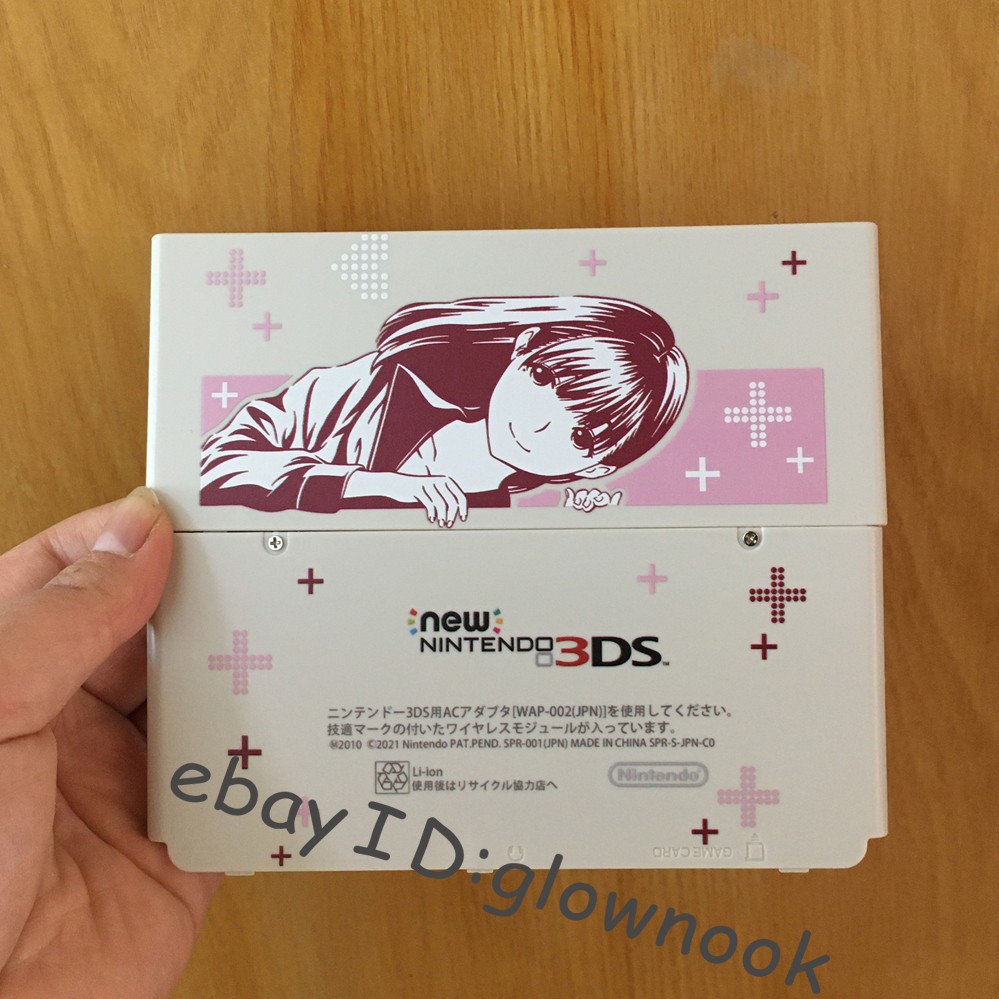 Anime Girl Replacement Plates for Nintendo New 3DS Red Cross & Heart Motif Rare