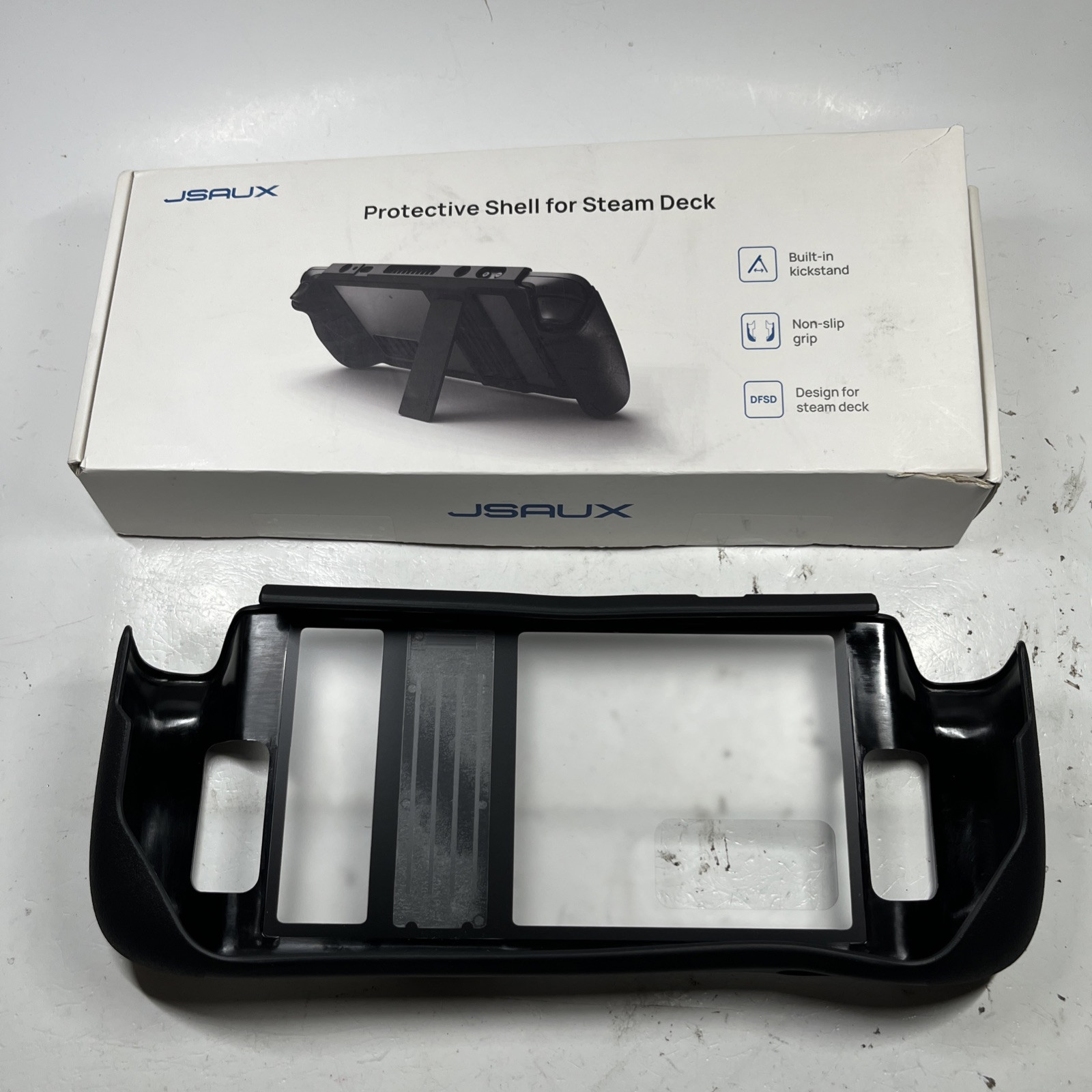 JSAUX Protective Shell For Steam Deck Model PC0102 Black Drop Protection NEW