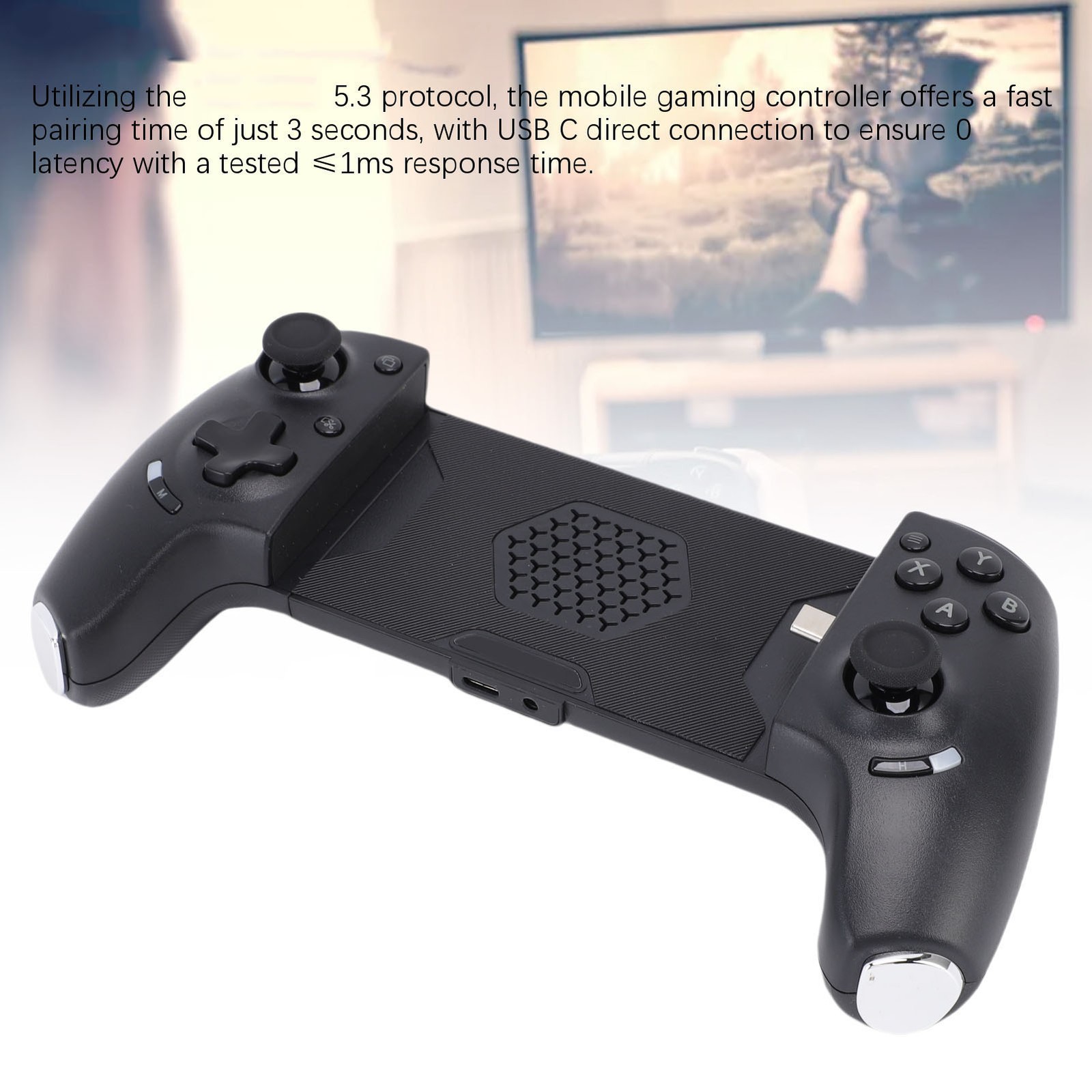 Mobile Gaming Controller Wired USB C Wireless Bluetooth Phone Controller Ga IKJV