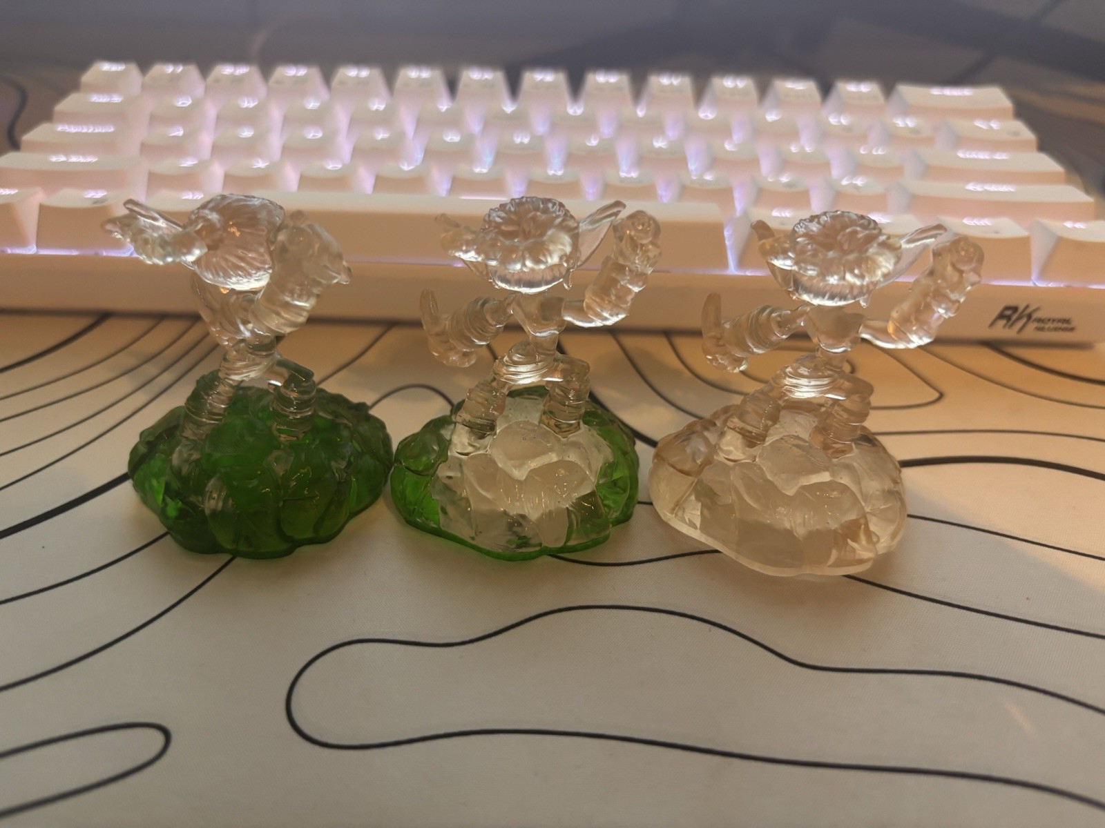 Custom Skylanders Clear 3D Printed Resin Stealth Elf Figure (Works In Game)