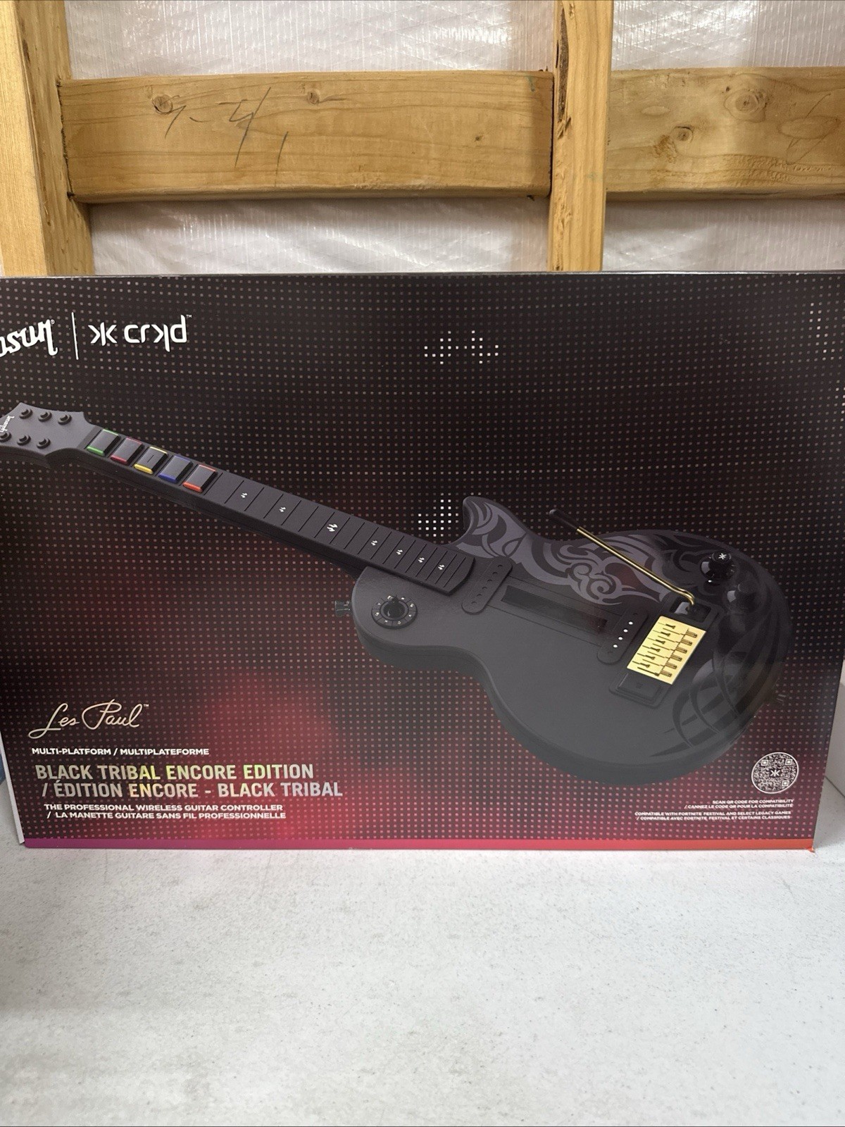 CRKD Gibson Les Paul Guitar Black Tribal Encore – Multi Platform NEW