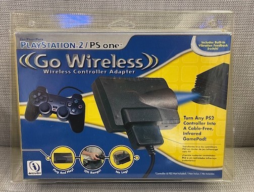 InterAct Go Wireless PlayStation 2/PS 1 One Wireless Controller Adapter SEALED