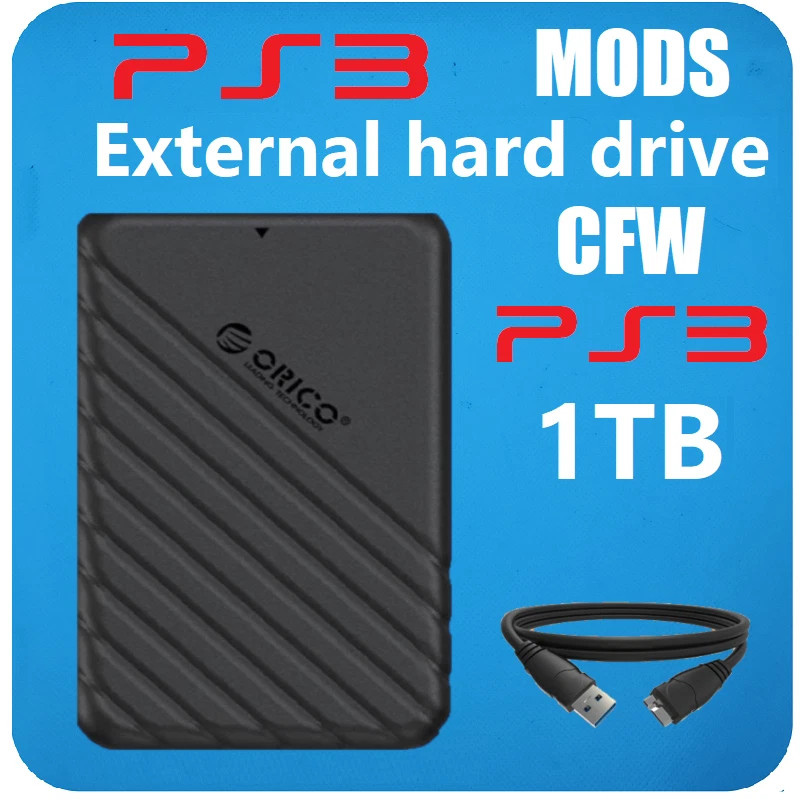 PS3 1TB External Hard Drive for all consoles and firmware 1TB Memory Expansion