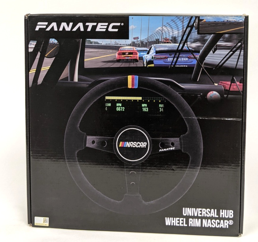 Fanatec Podium Wheel Rim NASCAR Universal Hub UH_RNASCAR Steering Wheel -Used