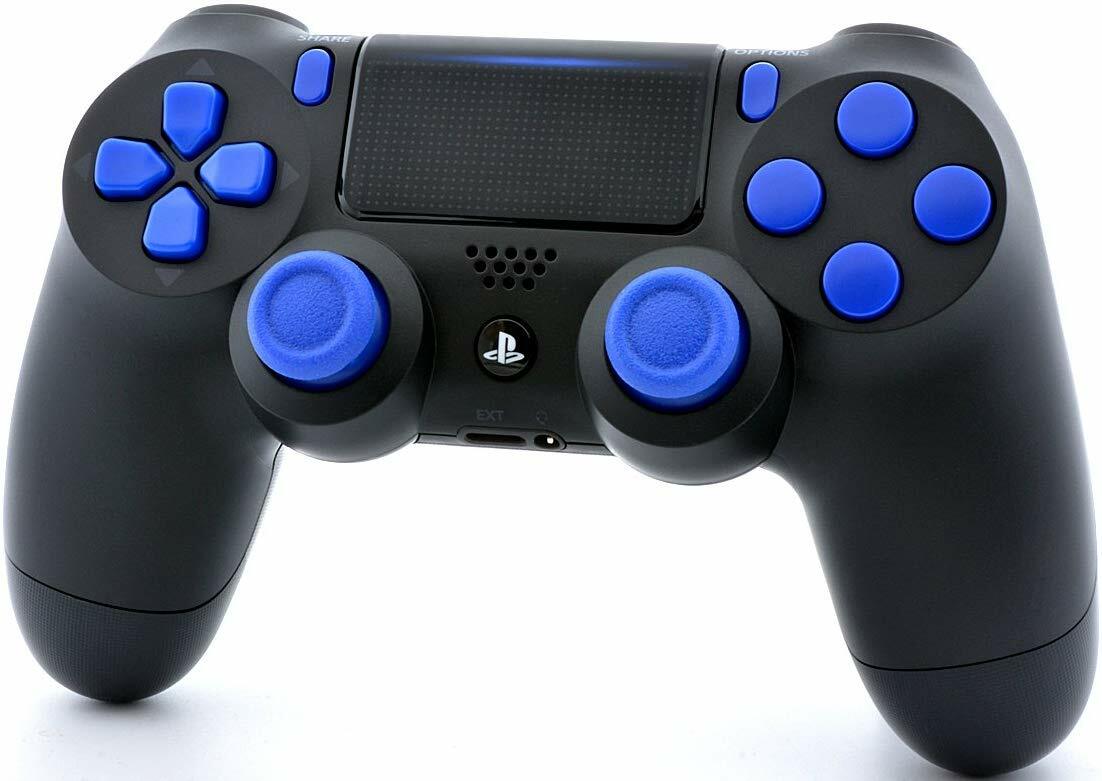 Black/Blue PS4 Rapid Fire 40 MODS Modded Controller for All Games (CUH-ZCT2)