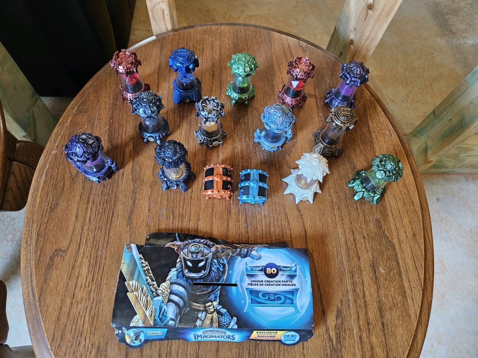 Skylanders Imaginators Creation Crystal Lot Of 15 Figures With Blue Chest