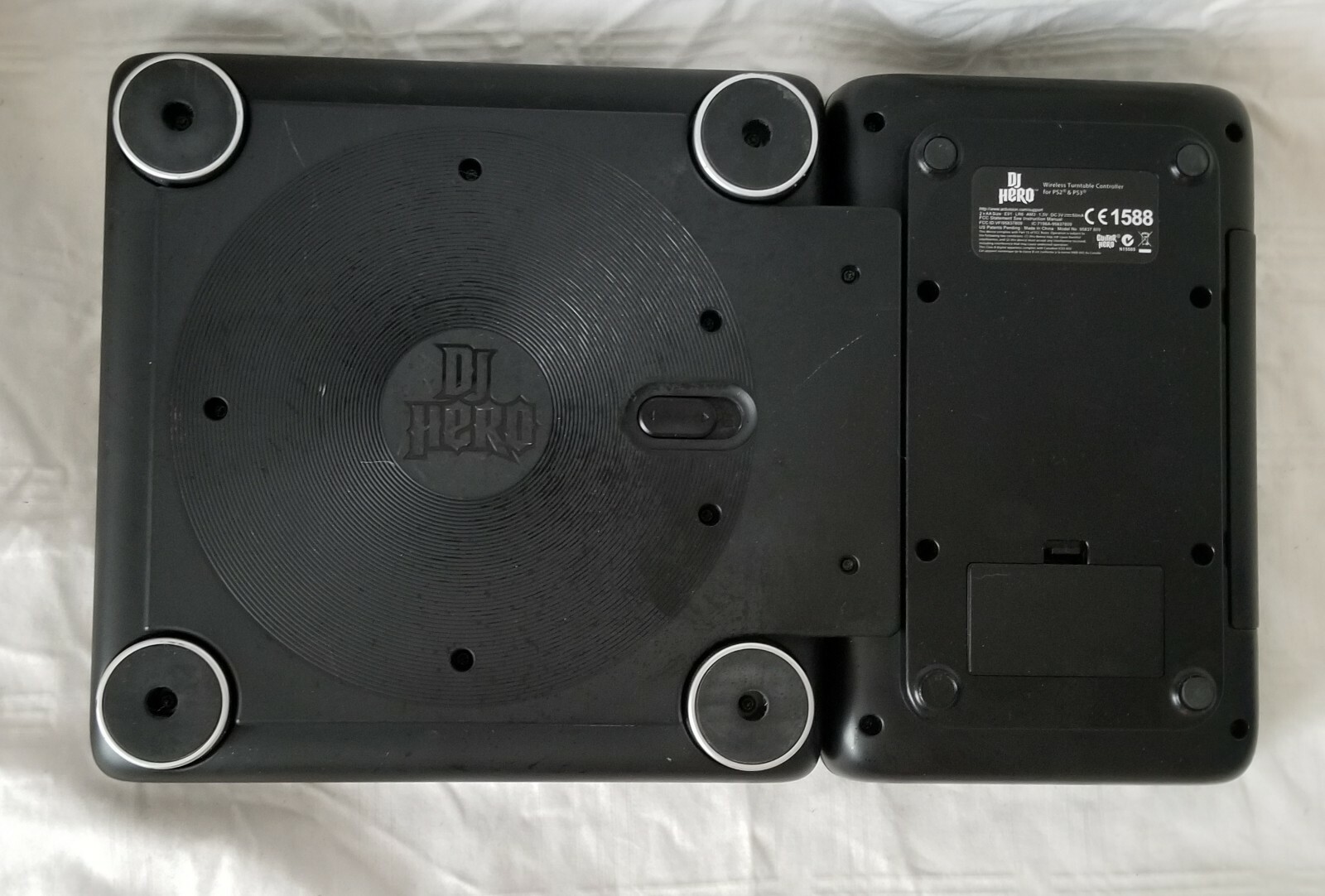 PS2 DJ Hero Wireless Turntable Controller Gaming Electronics Mixing Music