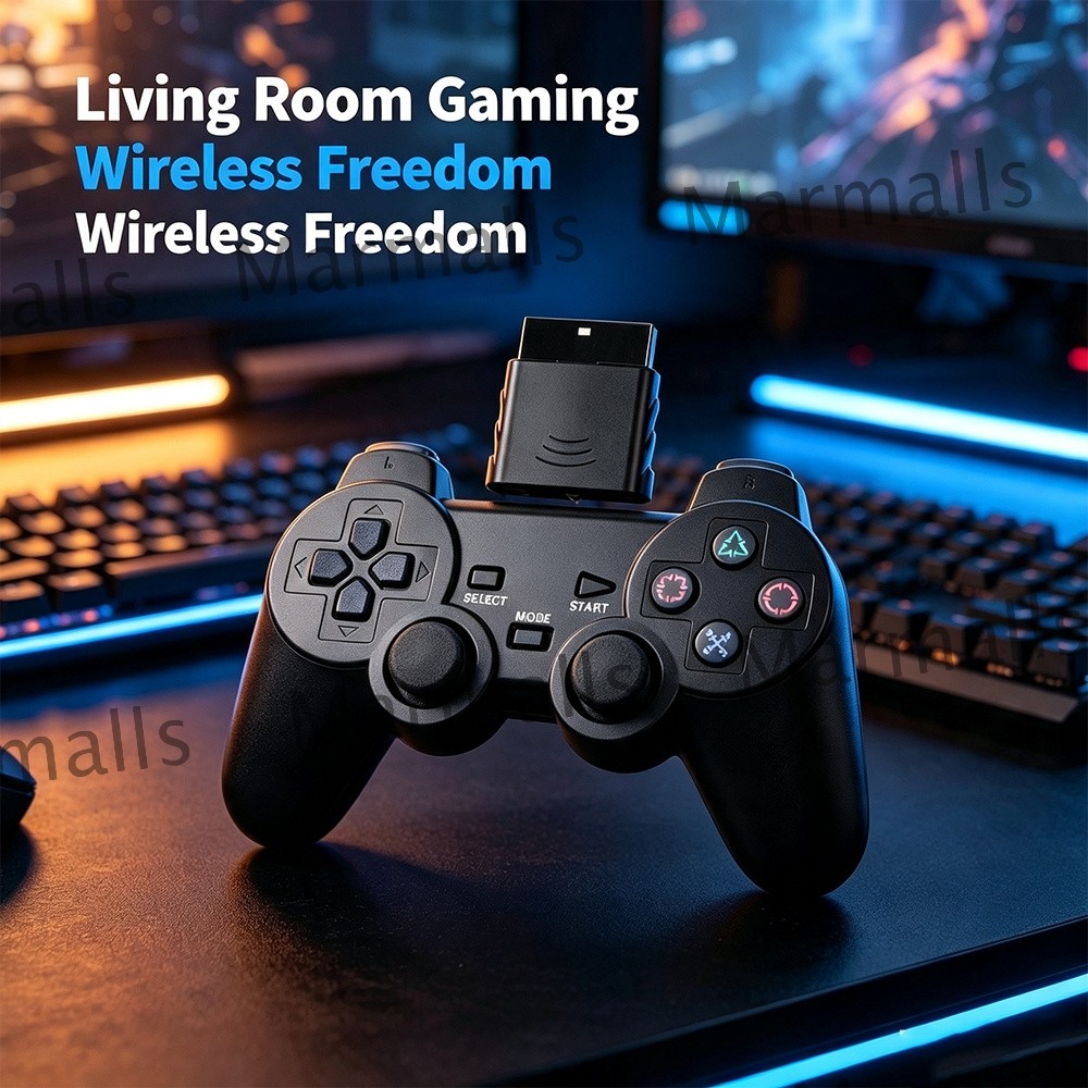 Wireless Controller For Sony PlayStation PS2 2.4GHz Dual Vibration Twin Shock