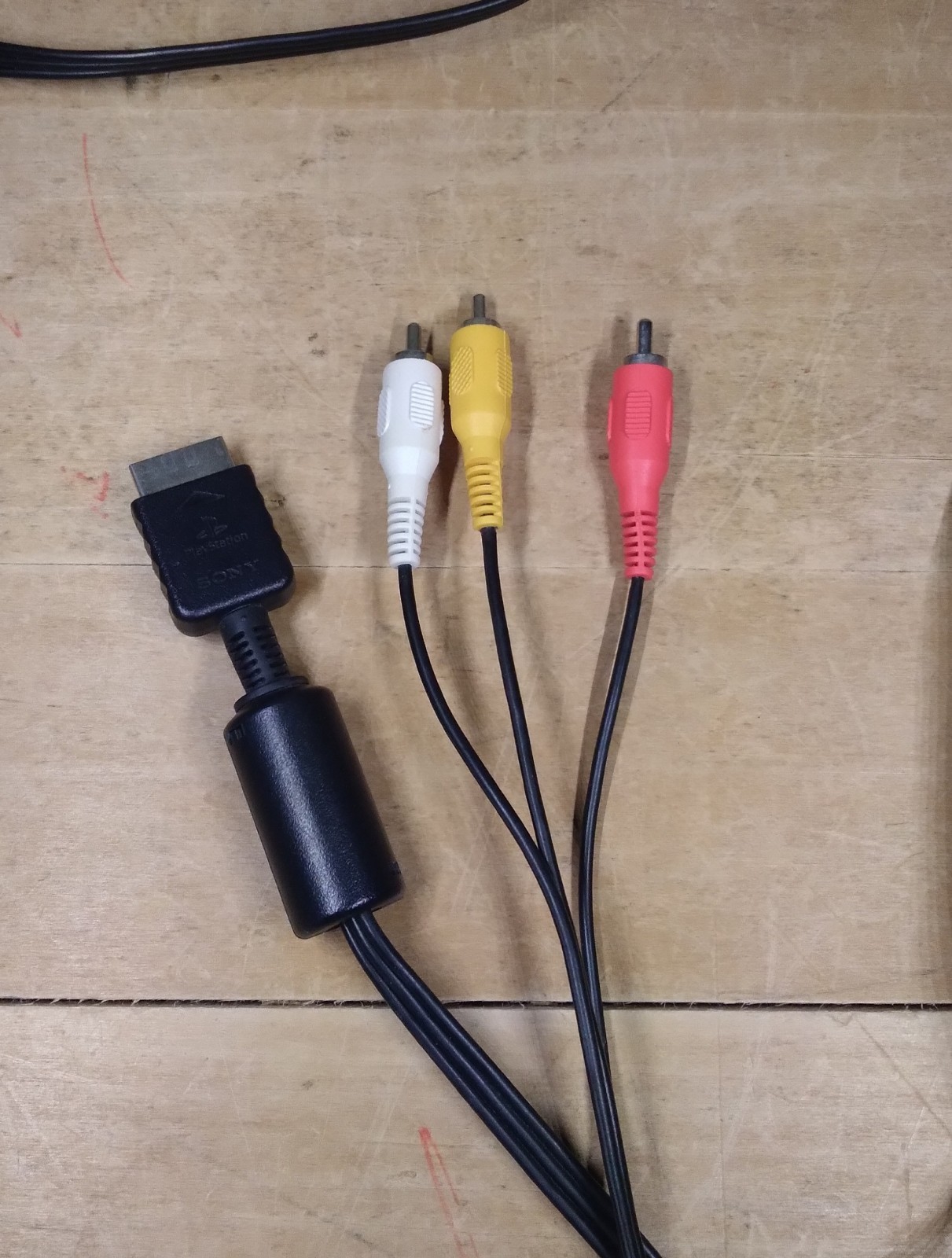 Sony Playstation AV Cord – OEM – TV Video – Red Yellow White – PS2 PS3 -Original